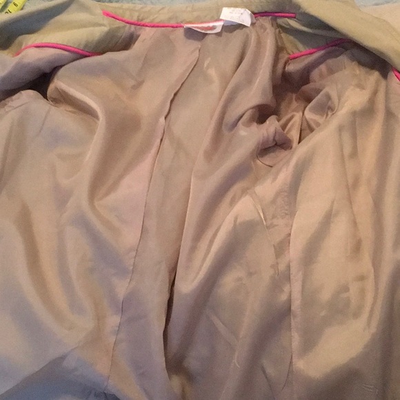 Ventini Button Down Khaki Fully Lined Jacket - Picture 7 of 8